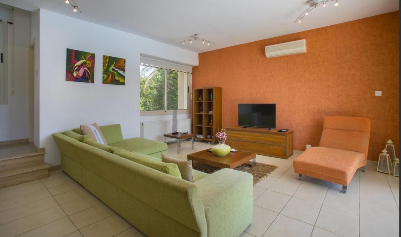 Soothing Sunset Villa With Private Pool, 200M From The Beach Perivolia Bagian luar foto